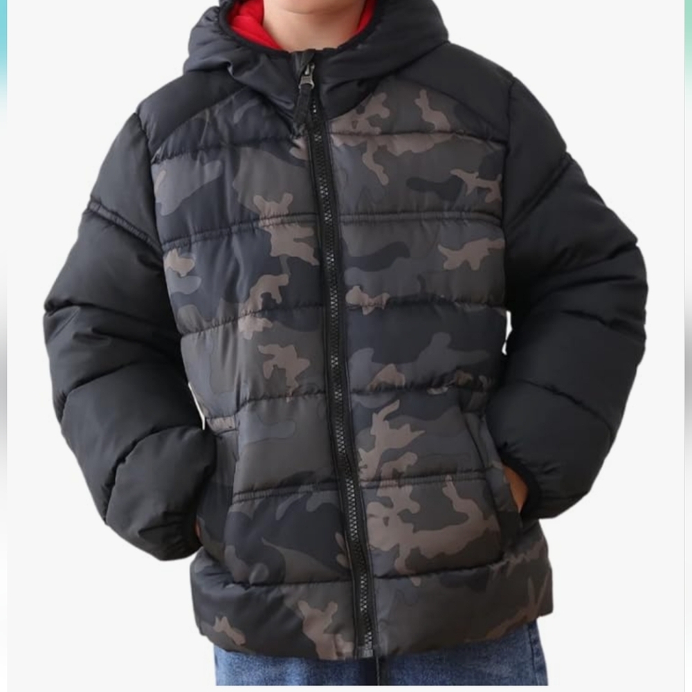 Kids' Camouflage Puffer Jacket